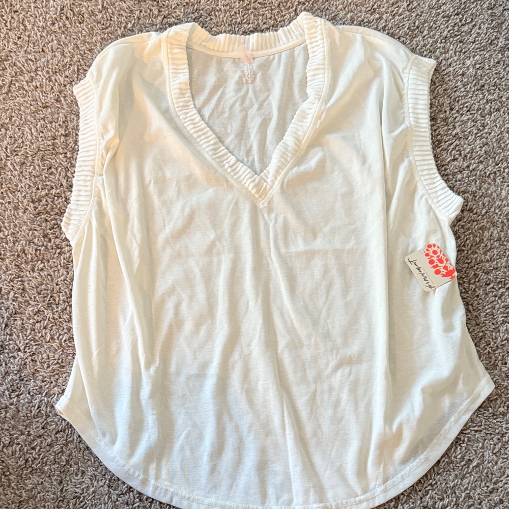 FP Movement by Free People Cream Tank Top